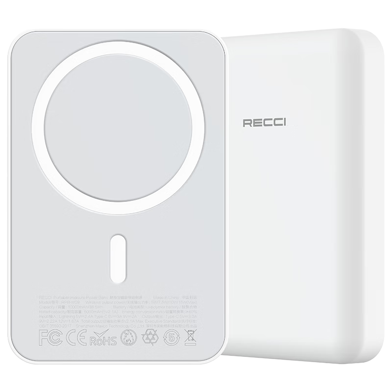RECCI锐思（Recci） RPB-W09无线充电宝RPB-W11带弹窗功能移动电源适用苹果 RPB-W09（10000毫安）