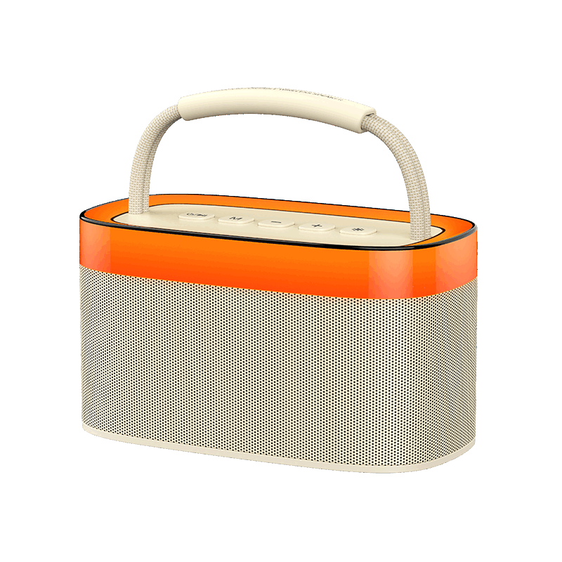 RECCI锐思RSK-W40蓝牙无线音响户外便携支持呼吸灯跑马灯光随声动双喇叭设计超强立体声 霜露白