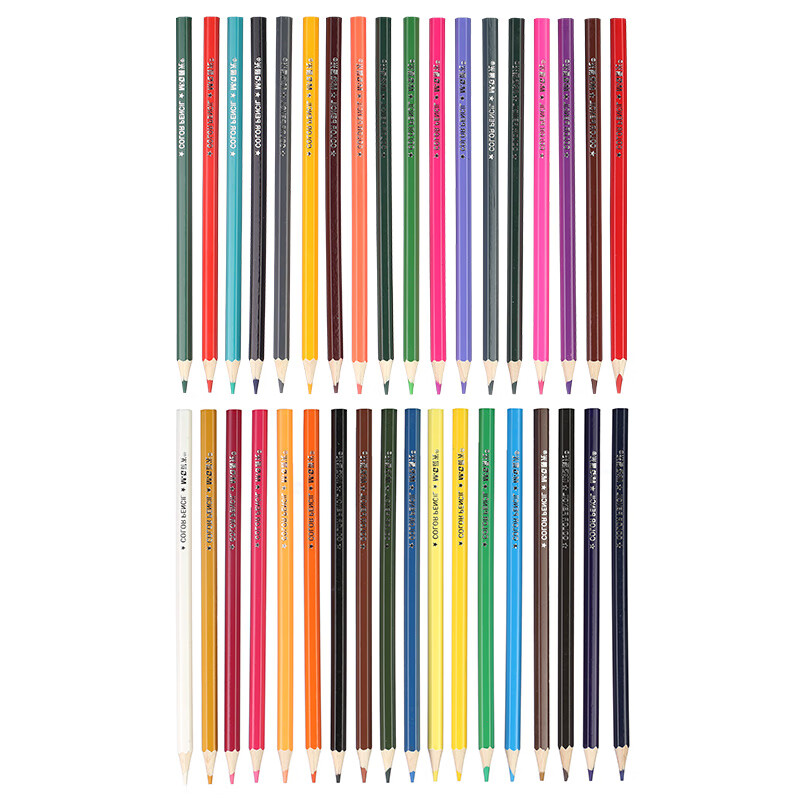 晨光(m&g)文具36色油性彩色铅笔 学生美术绘画填色六角杆 小熊哈里