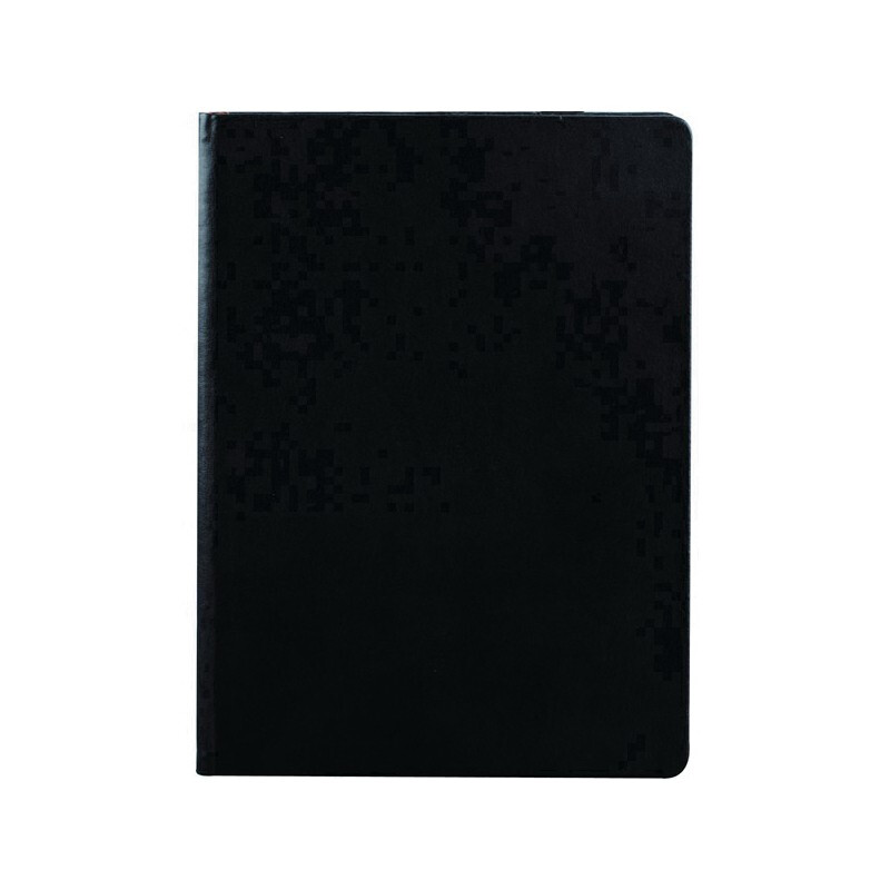 史泰博 平装PU仿皮笔记本 商务办公专用记事本会议记录本子日记本 16K 80页 黑色