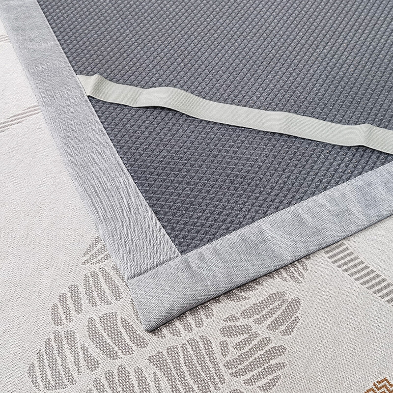 富安娜家纺 凉席可水洗抑菌空调席夏季凉感席子三件套 双人加大软席 松林蜜语 1.8米床