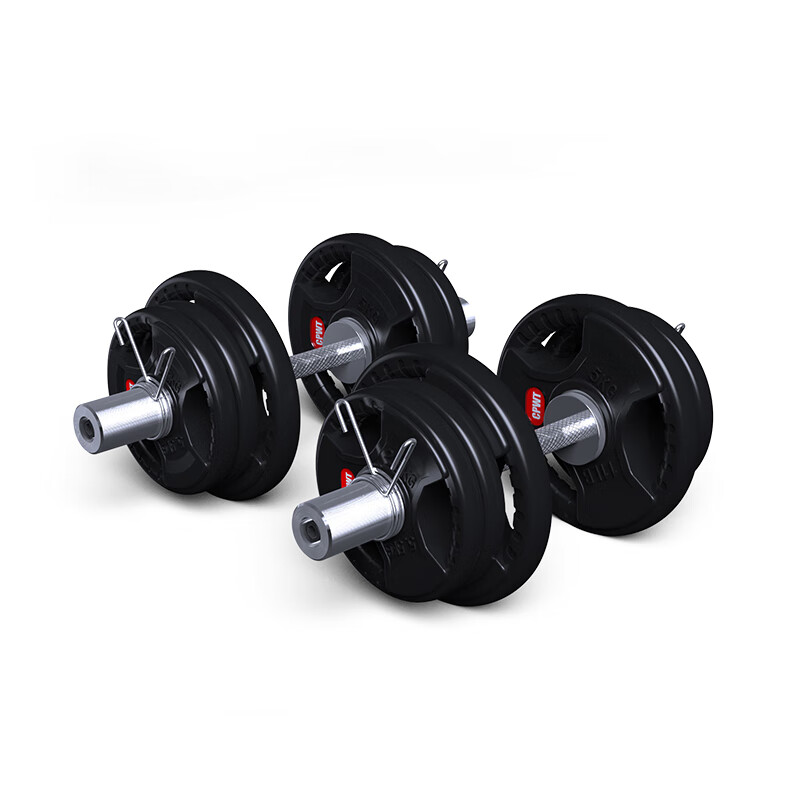 季风寒流（JFHL）健身哑铃片大孔5cm20公斤手抓杠铃片10kg奥杆杠铃20kg*1片