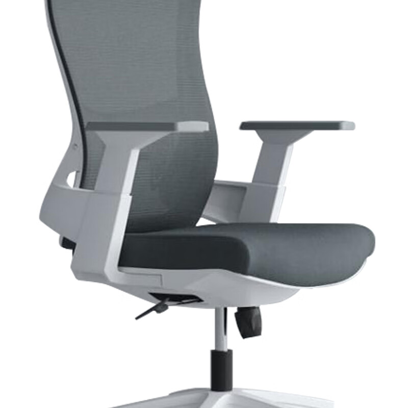 臻远ZY-6614办公椅转椅电脑椅职员椅会议椅子家用网面椅靠背椅 白胶