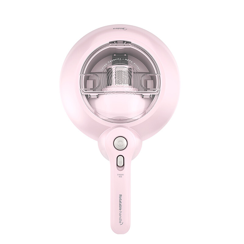美的（Midea）除螨仪MT3 有线手持床上家用吸尘除螨 冰莹粉 紫外线杀菌除螨