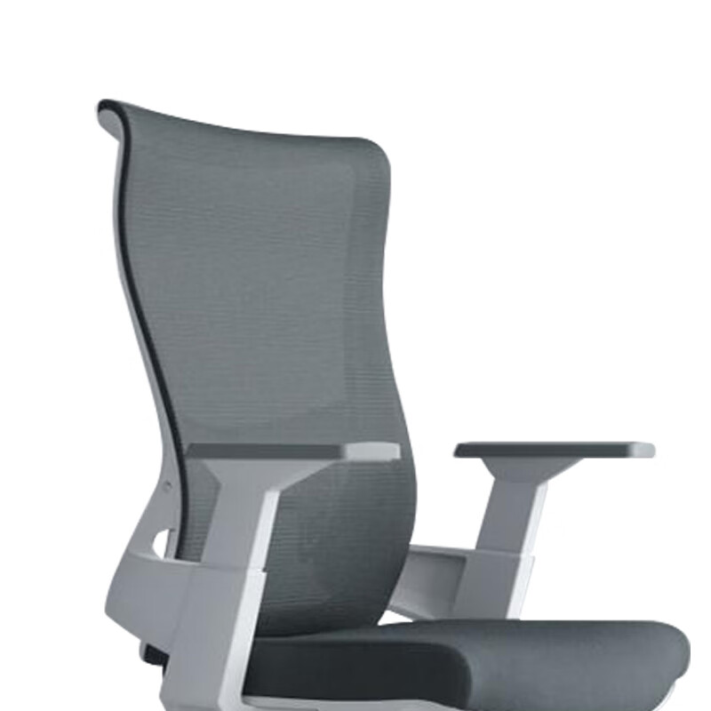 臻远ZY-6614办公椅转椅电脑椅职员椅会议椅子家用网面椅靠背椅 白胶