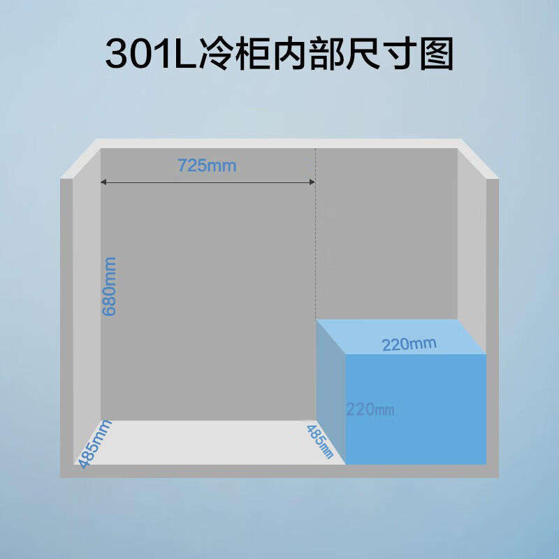 美的（Midea）301升 商用家用卧式大冷冻囤货冰柜 大容量冷藏冷冻转换冷柜 卧式冰箱 BD/BC-301KM(E) 以旧换新