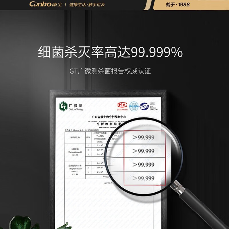 康宝（Canbo）消毒碗柜 家用立式 小型迷你 厨房碗具消毒碗柜 二星级高温消毒 大容量 XDZ80-N1【80升】四层架收纳