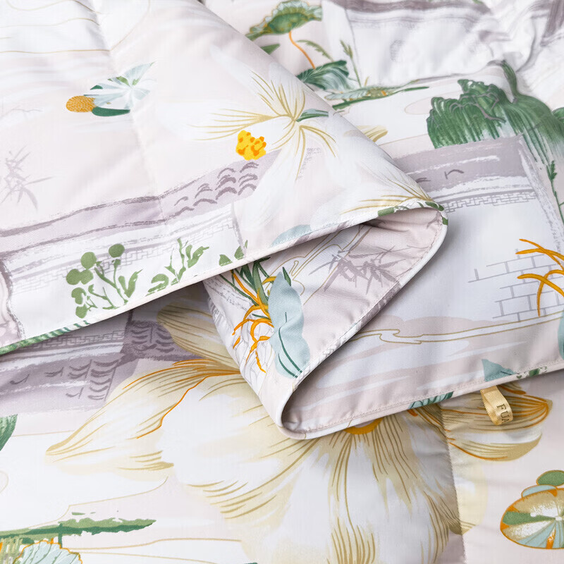 富安娜家纺羽绒夏被子 空调被90%鸭绒夏凉被芯双人加大被子 230*229cm