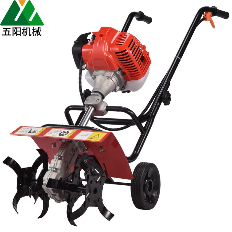 五阳微耕机小型家用松土机耕地机多功能田园翻地机开沟除草旋耕机 微耕机 创普利特