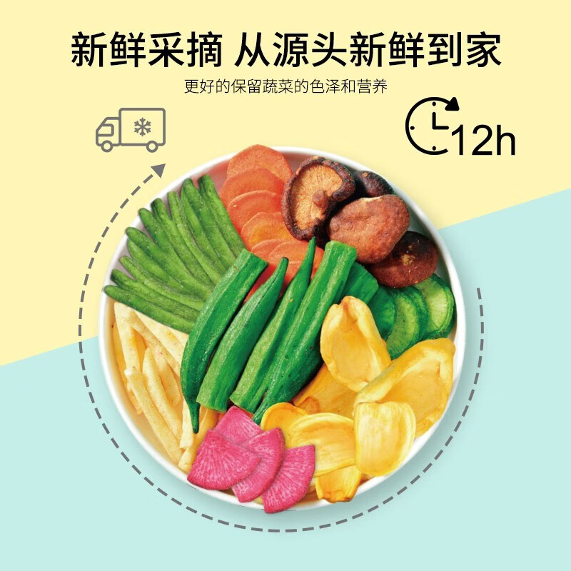 鲜记蜜饯果干水果干年货休闲零食办公室小吃童年蜜饯小吃 综合果酥脆500g大桶装