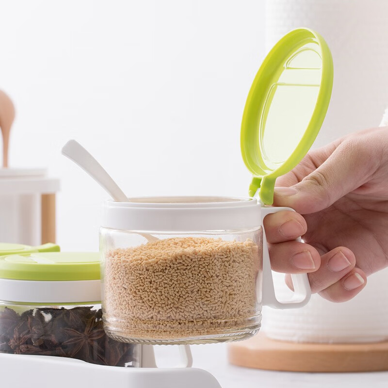 茶花（CHAHUA） 茶花油壶防漏大号玻璃油瓶酱油壶550ml 颜色随机