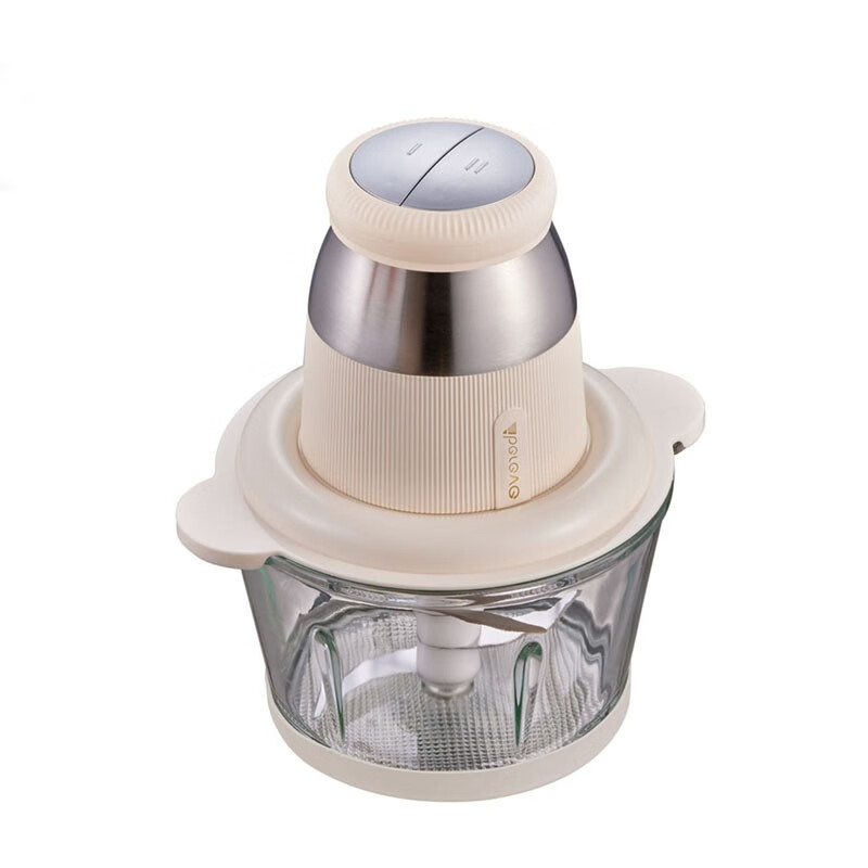 艾贝丽家用多功能2L料理机小型电动不锈钢绞肉馅碎肉机搅肉机 搅拌打肉饺蒜蓉机玻璃碗2升绞肉机ABL-JR27 ABL-JR27 2L 绞肉机