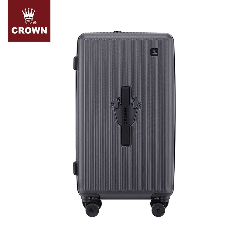 皇冠多功能旅行箱旅行手提箱大空间多收纳2021 石墨黑 25英寸-需托运