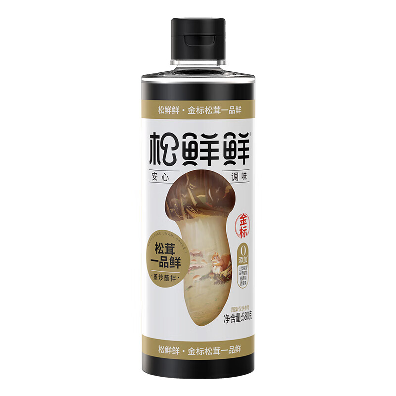 松鲜鲜 金标松茸一品鲜580g 代替酱油生抽 0添加0蔗糖 凉拌炒菜百搭调味