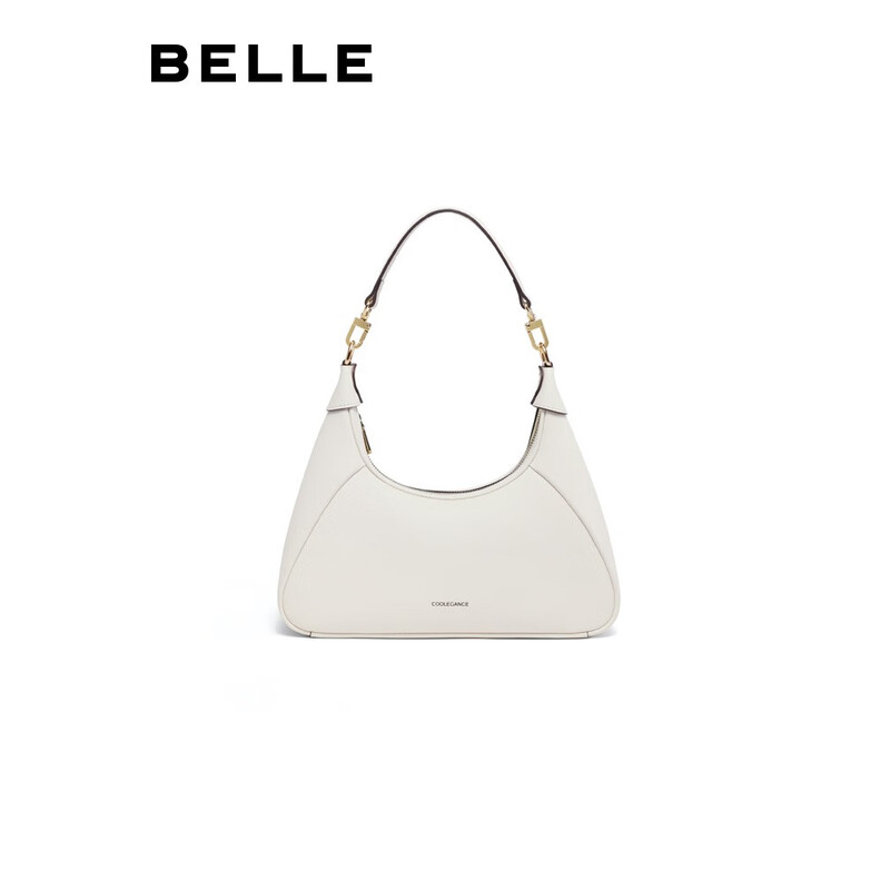 百丽包女2023秋季新商场同款简约质感通勤腋下包X6761CX3 米色 F