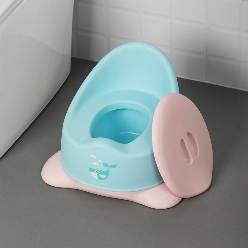 茶花儿童便盆家用儿童坐便器坐便圈男孩尿盆男女宝宝小马桶 活力蓝