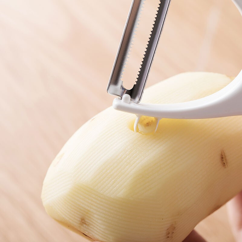 茶花（CHAHUA） 茶花水果刀削皮器 果皮刀削皮刀刨皮刀塑料制品 2264颜色随机