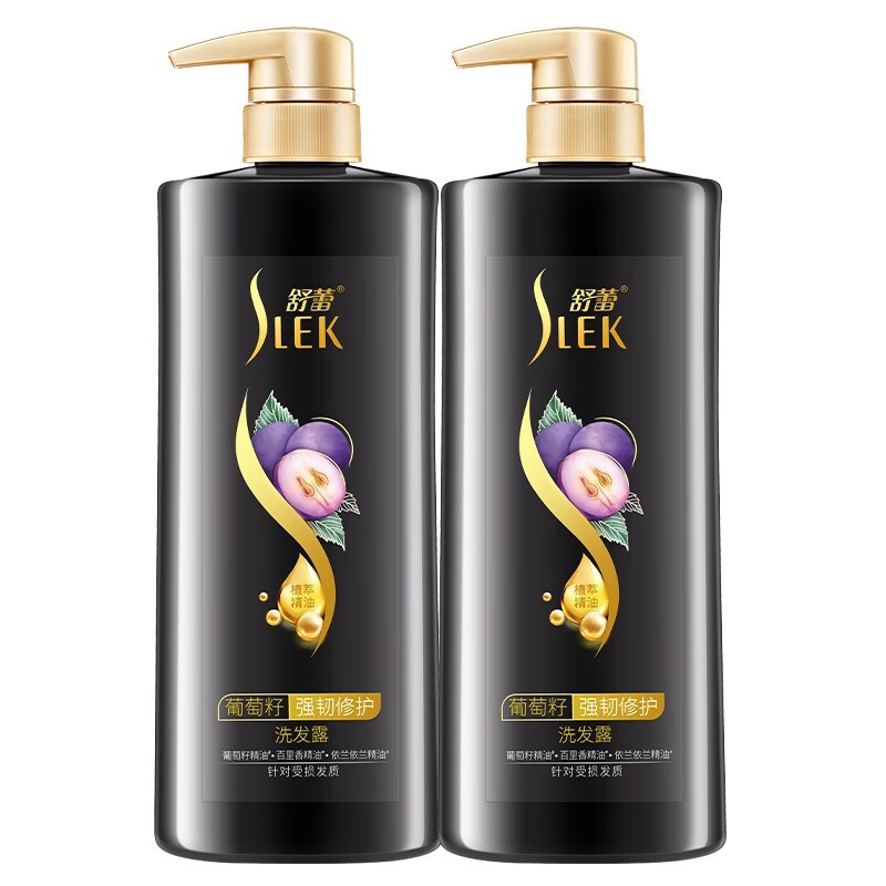 舒蕾洗发水改善毛躁清爽控油去屑蓬松清洁男女士专用洗头膏洗发露 葡萄籽强韧修护洗发露800ml