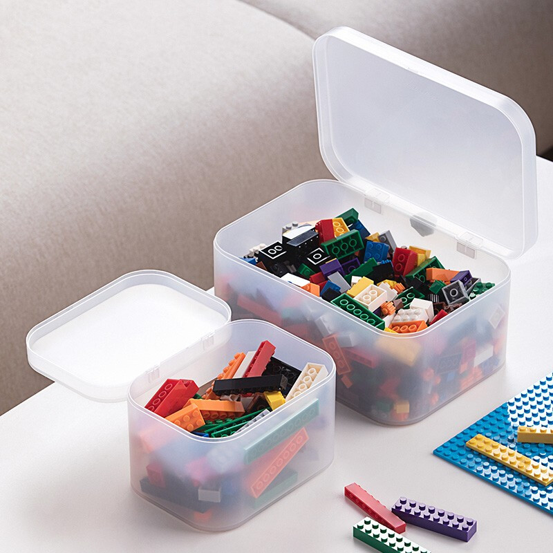 茶花（CHAHUA） 茶花收纳盒 分类收纳盒 透明收纳盒 【小号带把手】150005