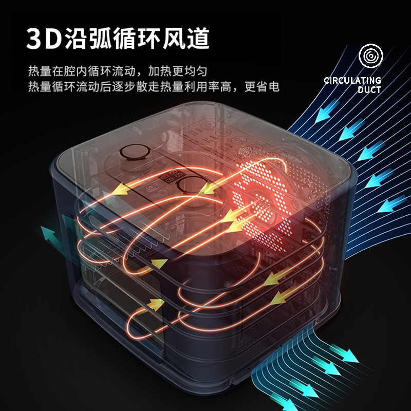 摩飞电器（Morphyrichards） 干果机家用果干机小型水果风干机宠物零食机食物食品水果烘干机 自制水果干肉干-MR6255轻奢蓝