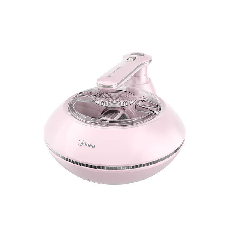 美的（Midea）除螨仪MT3 有线手持床上家用吸尘除螨 冰莹粉 紫外线杀菌除螨