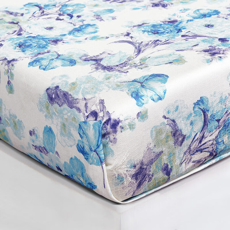 富安娜高档凉席600D冰丝席床单软席子夏凉席提花席三件套 2.5*2.5米