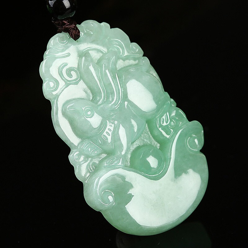艾选潮品 翡翠吊坠 十二生肖玉石玉坠 生日礼物送男女朋友
