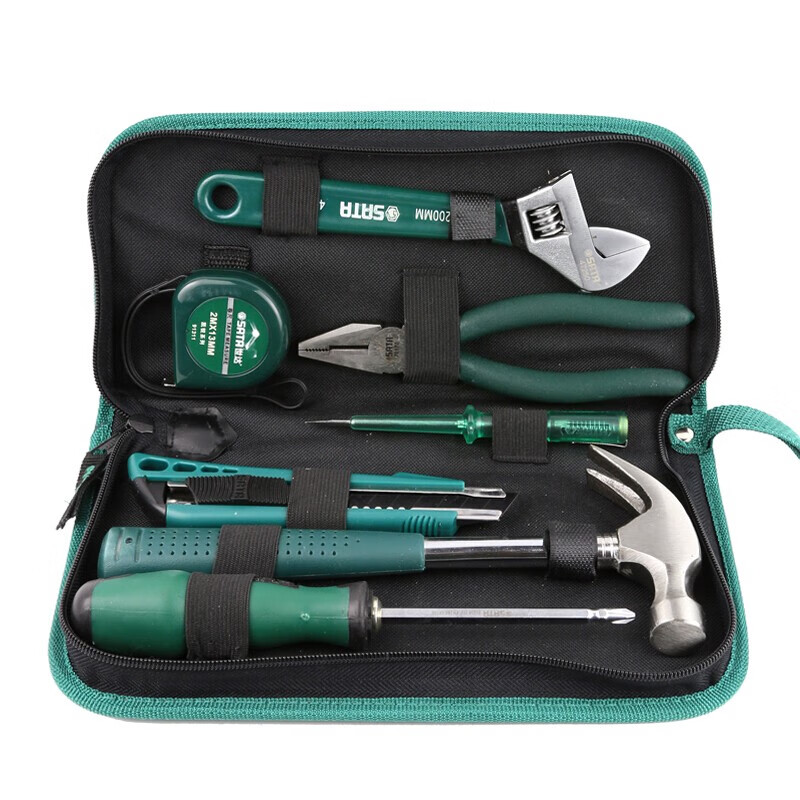 世达（SATA）06001 7件套基本维修组套 家用工具包 五金工具包 日常家用维修套装 06001