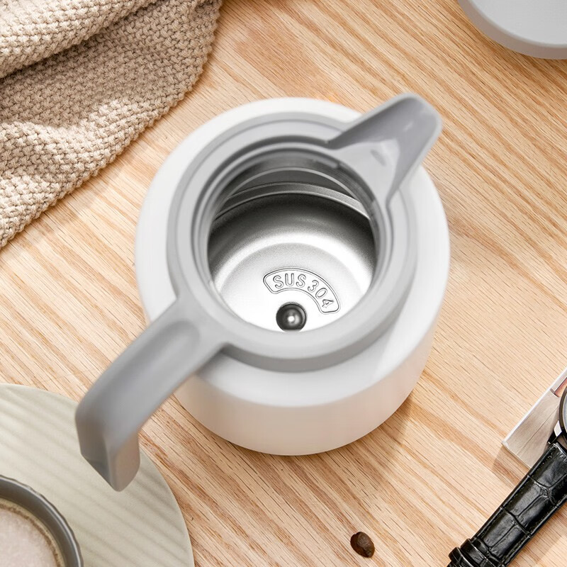 茶花（CHAHUA） 茶花保温水壶家用大容量便携热水壶学生热水瓶保温水瓶不锈钢 【1.7L】白色