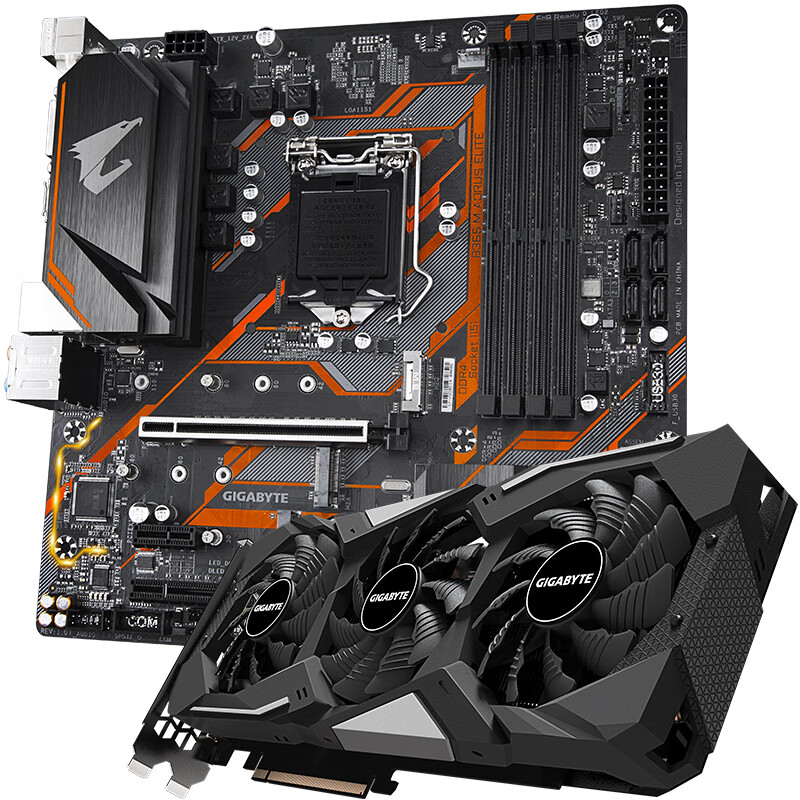 技嘉b450m aorus elite 主板 amd r5 3600x 1660 super gaming oc主板