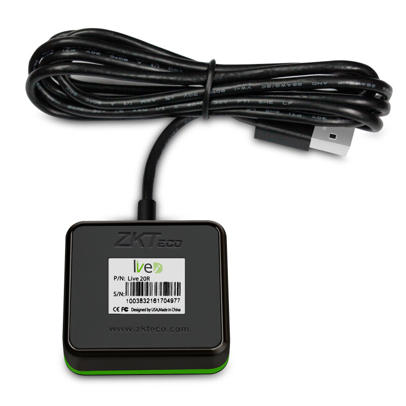 中控智慧(zkteco)live20r指纹采集器扫描仪指纹识别器 医院驾校指纹