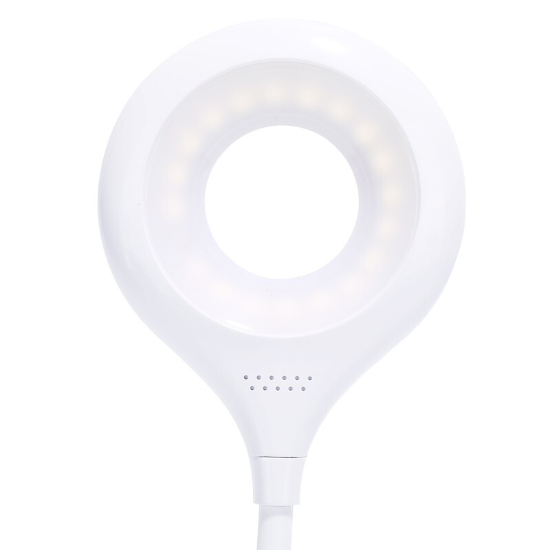 得力（deli）(deli)带笔筒创意护眼台灯 3档调节可当夜灯 白4326 白色