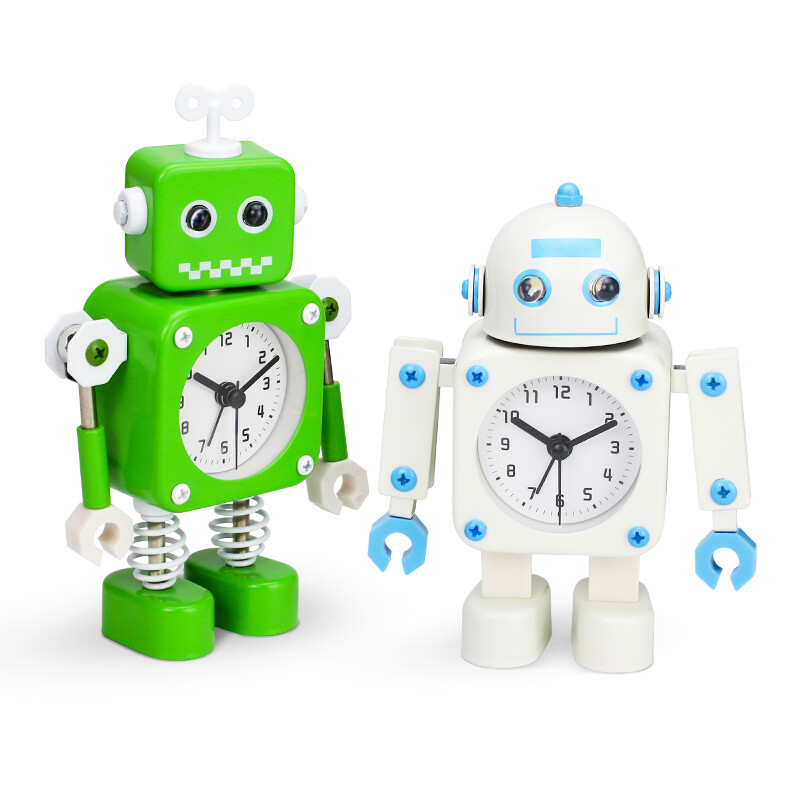 码仕 闹钟儿童卡通个性电子钟可爱懒人机械客厅创意金属学生小闹钟