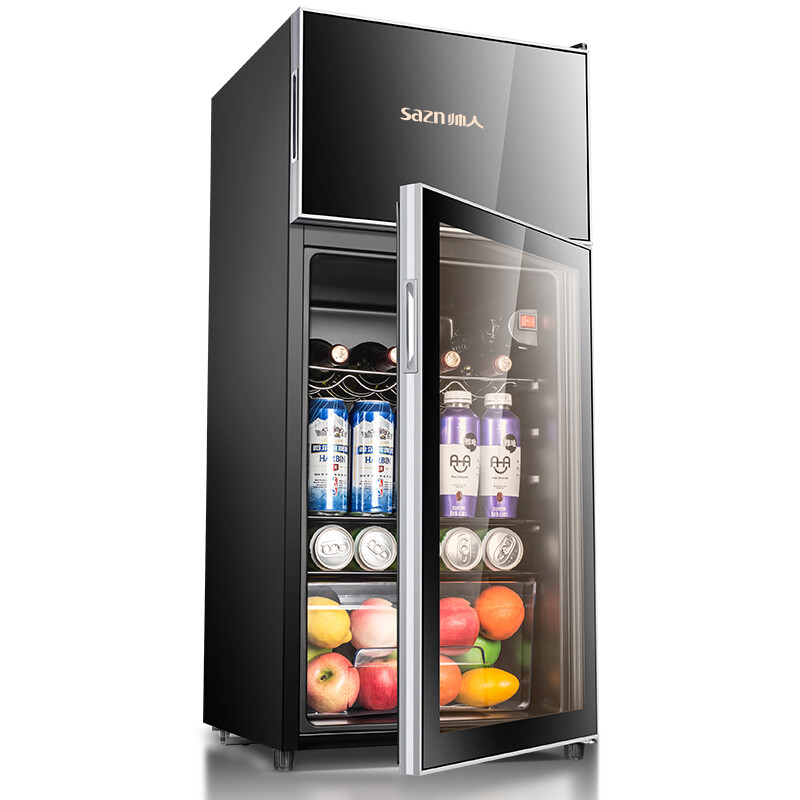 冰吧家用冷藏柜恒温酒柜双门小冰箱保鲜柜冷柜展示柜茶叶柜饮料柜 105