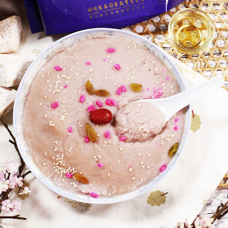 聚春园 官方芋泥福州传统特色美食 奶茶蛋糕甜点甜品原料加热即食老字号 芋泥500g*1袋