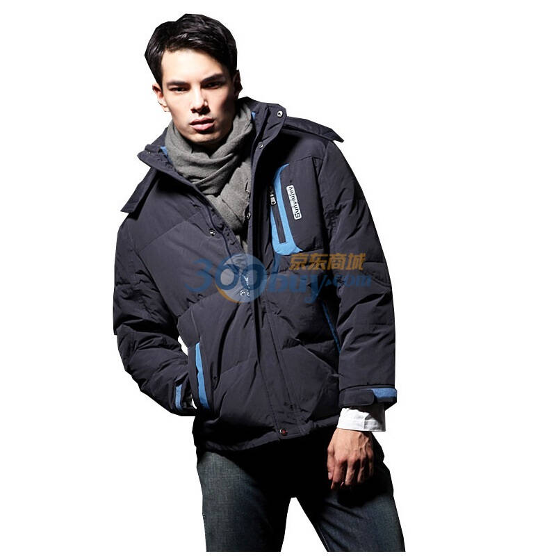 太阳谷 男装羽绒服 休闲冬装外套男款 7207 芷青色 l(175/96)