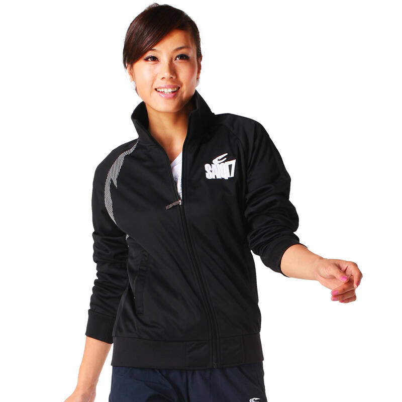 赛琪saiqi 女款时尚休闲运动卫衣171018 黑色-02 s