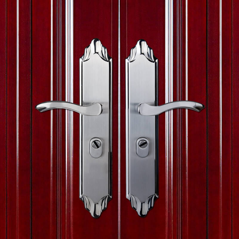 门友 对开门锁 别墅大门锁 304不锈钢 防盗门锁 超b级锁芯防锡纸 门厚