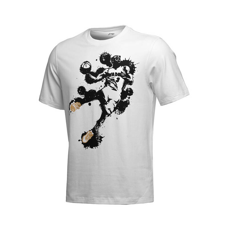 正品【2013年新品】way of wade李宁韦德之道短袖文化衫ahsh461-1/-2