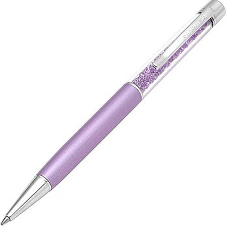 swarovski施华洛世奇crystalline lady 粉紫色水晶圆珠笔107943