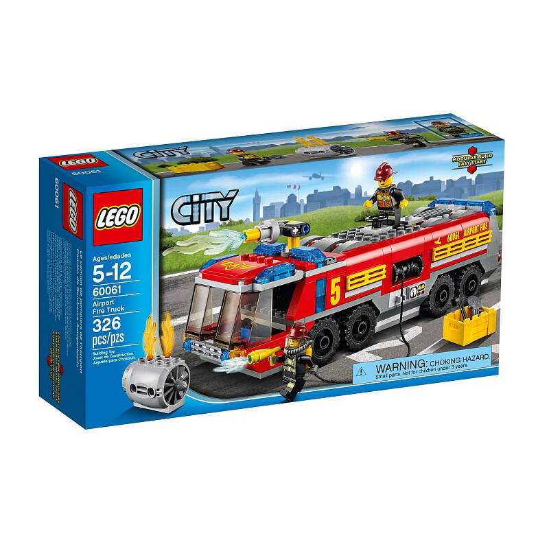 乐高 城市系列 l60061 机场消防车 积木 早教 玩具