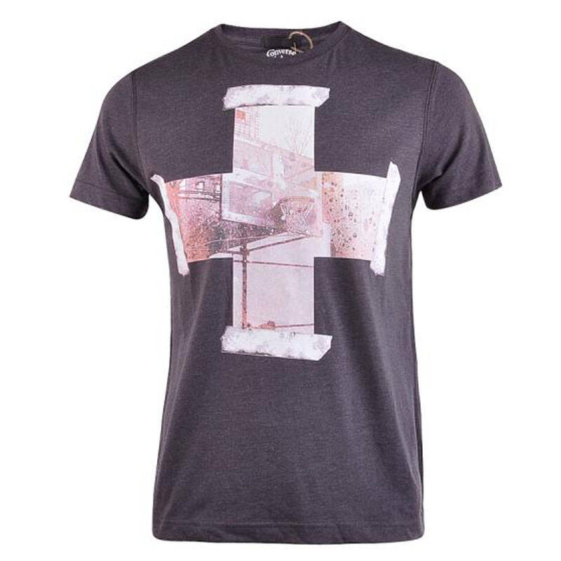 匡威convers男子短袖t恤衫圆领针织衫 01791c002 灰 l