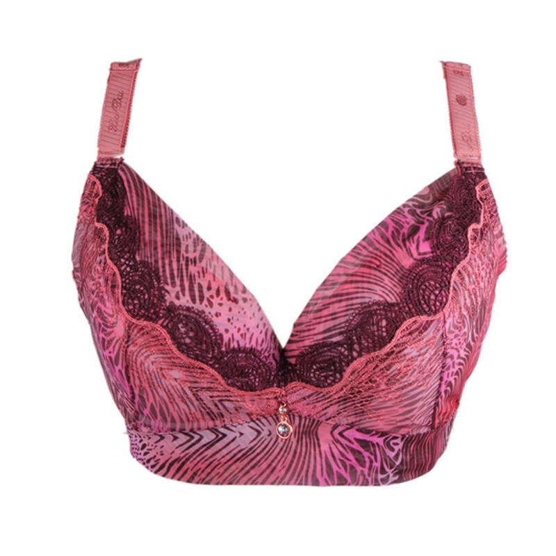 秀黛秋冬幻彩凝香 刺绣聚拢内衣 侧收上托文胸 c杯绣红色 75c