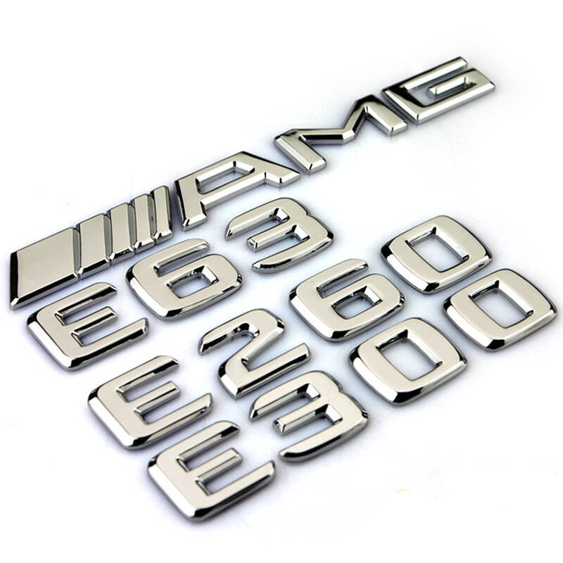 金利美 奔驰汽车字标 改装amg尾标 字母标志后备箱排量识标 亮光银 请