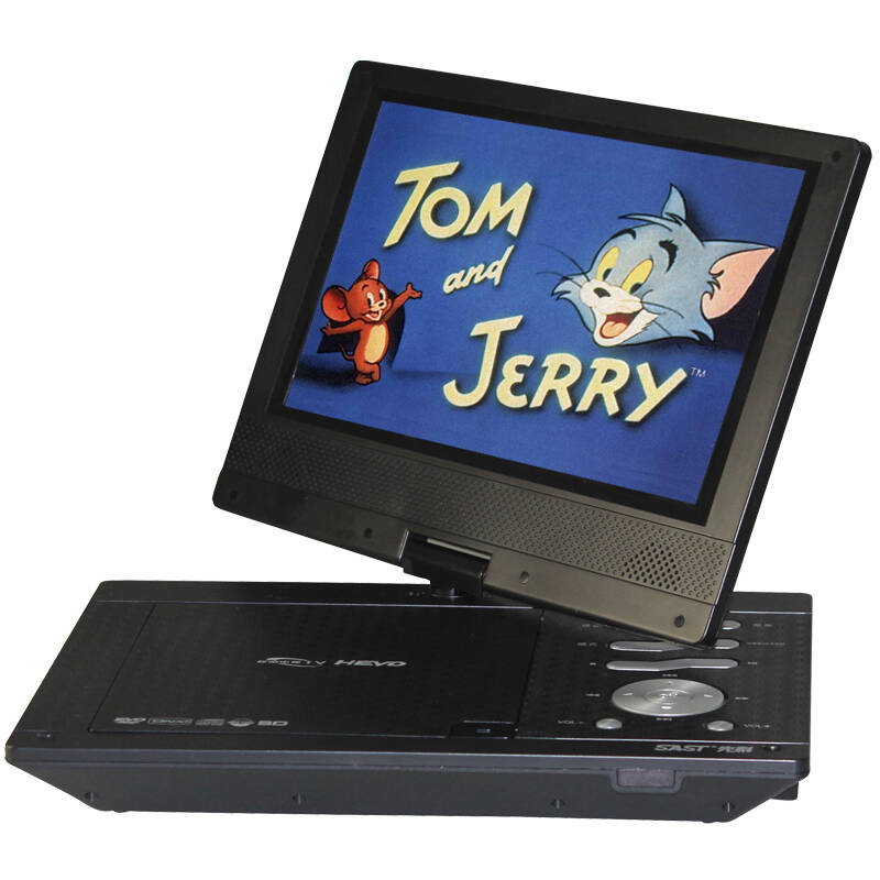 1 便携移动dvd 迷你电视 高清视频播放机 游戏插卡音响 黑色