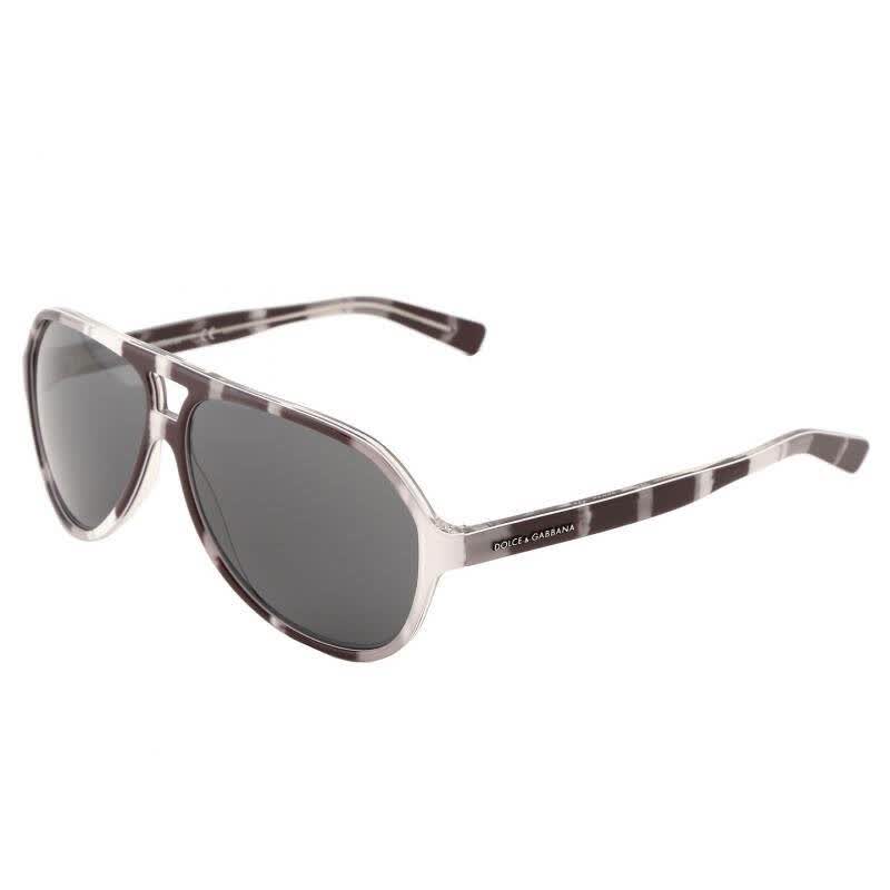 杜嘉班纳 dolce & gabbana 男式太阳镜 stripes black/grey/white