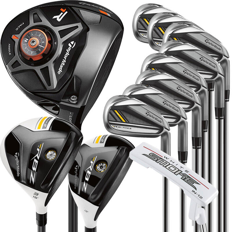 taylormade泰勒梅r1黑头高尔夫套杆 黑色限量版高尔夫球杆 男士轻钢 s