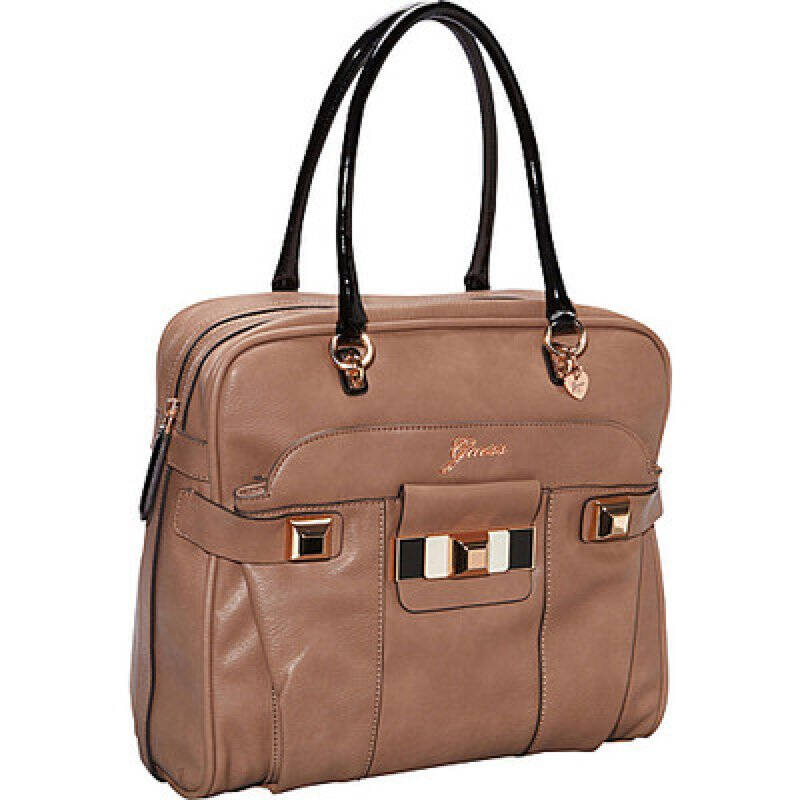 guess 盖尔斯 女士图案pu单肩包 中号 黄色 f