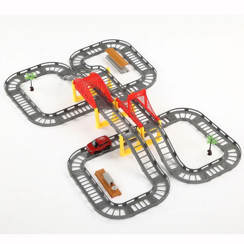 汽车高速公路套装/儿童大型拼装轨道模型玩具升降玩具 新品 公路轨道
