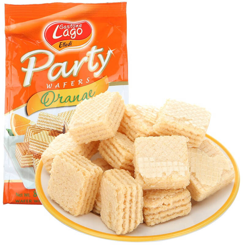 意大利进口 elledi 爱利地 橙子味威化饼干 250g 袋装 自营